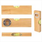 HH20050 Bamboo Level With Bottle Opener And Custom Imprint
